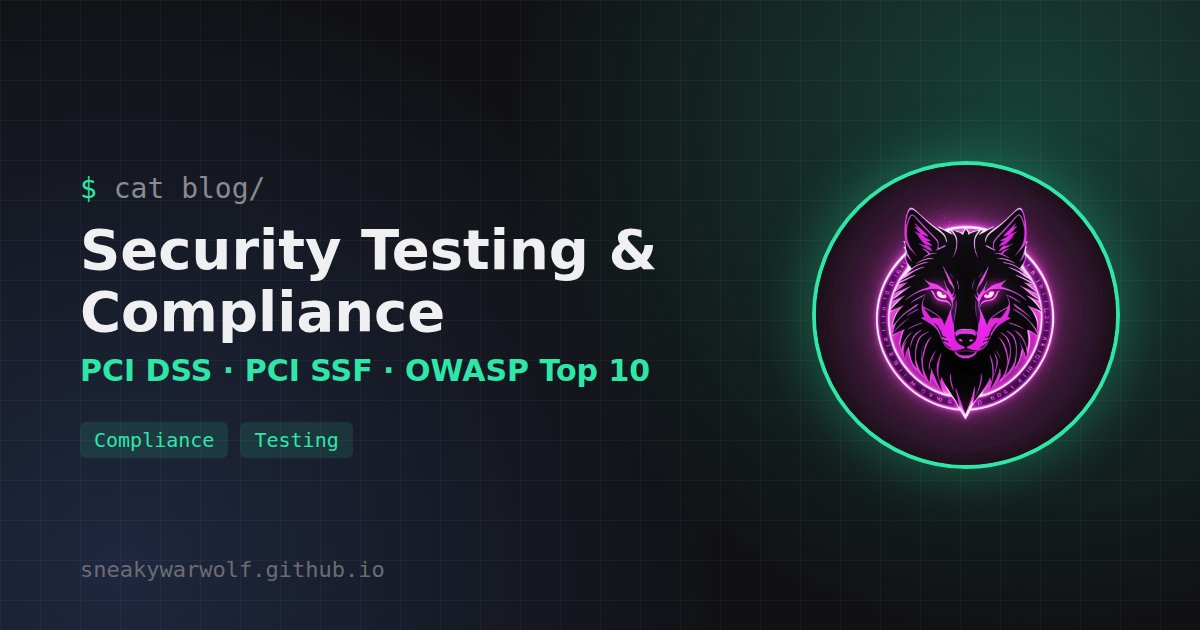 Security testing and compliance